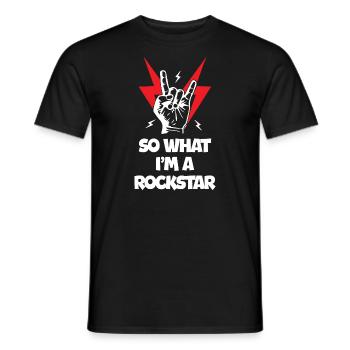 Alors ce que je suis Rockstars - T-shirt homme - noir - Devant - AI Model Male 178 light (178cm)