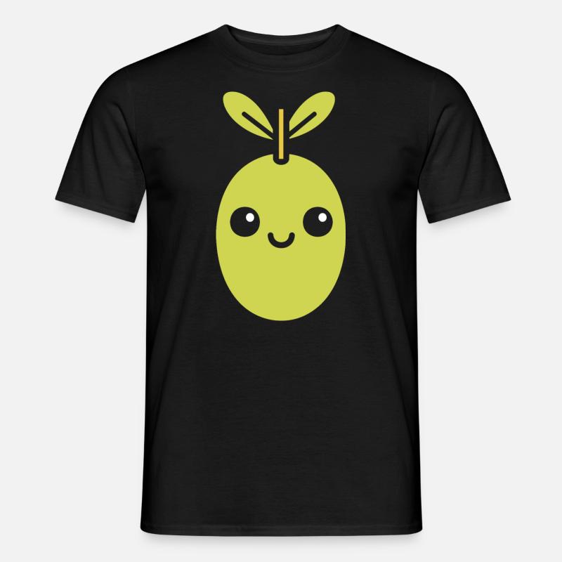 Olive - Männer T-Shirt - Schwarz