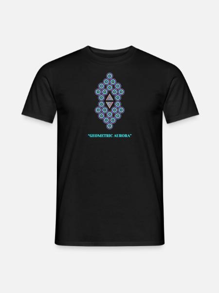 Geometric Aurora - Men's T-Shirt - black