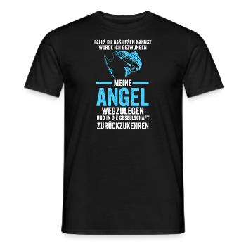 Angeln Fische Angler Geschenk - Männer T-Shirt - Schwarz - Vorne - AI Model Male 178 light (178cm)