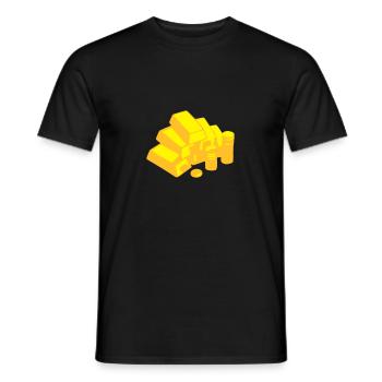 Money, Gold - T-shirt homme - noir - Devant - AI Model Male 178 light (178cm)