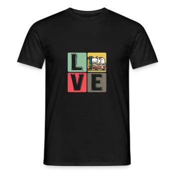 Lustig Lesen Buch Bücherwurm Leser Spaß Liebhaber - Männer T-Shirt - Schwarz - Vorne - AI Model Male 178 light (178cm)