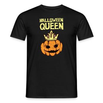 Halloween Queen Party Trick ou Treat Costume de citrouille - T-shirt homme - noir - Devant - AI Model Male 178 light (178cm)
