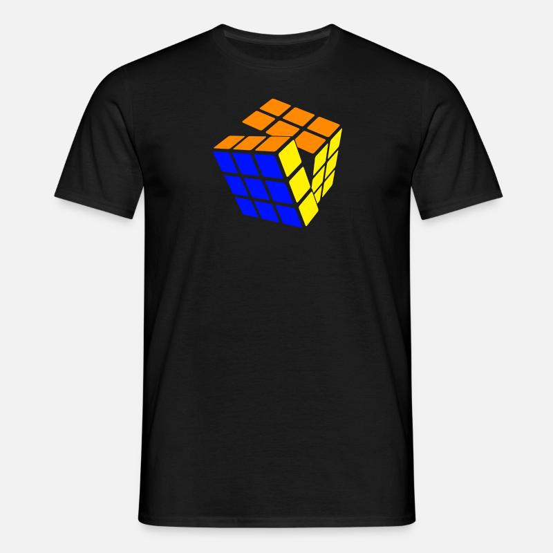 Rubik's Cube STB Solved - Men's T-Shirt - black