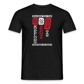 Fahrlehrer Fahrschule Führerschein - Männer T-Shirt - Schwarz - Vorne - AI Model Male 178 light (178cm)