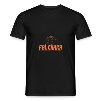 beizjagd spruch falknerei - Männer T-Shirt - Schwarz - Vorne - AI Model Male 178 light (178cm)