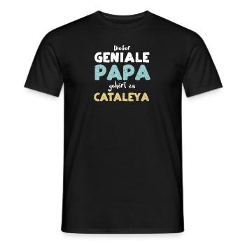 Dieser Geniale Papa Gehört Zu Ca... - Männer T-Shirt - Schwarz - Vorne - AI Model Male 178 light (178cm)