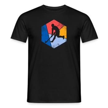 Joueur de hockey sur gazon vintage Joueur de hockey sur gazon - T-shirt homme - noir - Devant - AI Model Male 178 light (178cm)