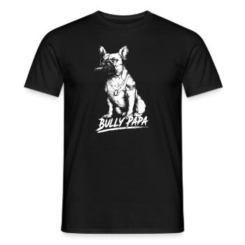 Bulldogs dad - Men's T-Shirt - black - Front - AI Model Male 178 light (178cm)
