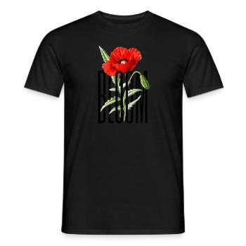 Flower Bloom - Männer T-Shirt - Schwarz - Vorne - AI Model Male 178 light (178cm)