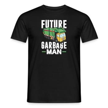 Recycling Garbage Truck – Recycling Management - Männer T-Shirt - Schwarz - Vorne - AI Model Male 178 light (178cm)