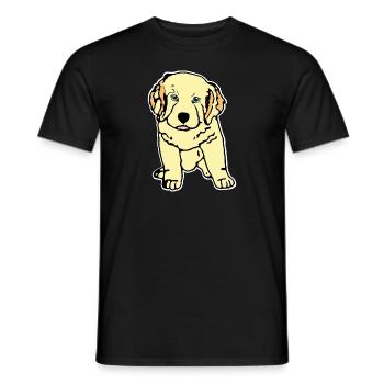 Beautiful teckel cub - T-shirt homme - noir - Devant - AI Model Male 178 light (178cm)