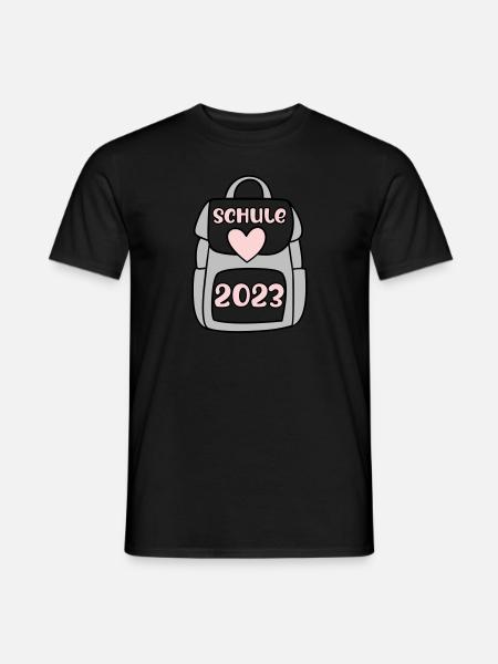 Schule 2023 rosa 2 - Männer T-Shirt - Schwarz