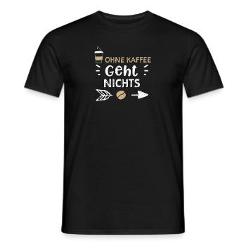 Nothing works without coffee - Coffee - Men's T-Shirt - black - Front - AI Model Male 178 light (178cm)