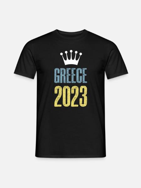 Greece 2023 Krona - Men's T-Shirt - black