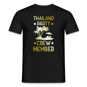 Thailand Party Crew - Männer T-Shirt - Schwarz - Vorne - AI Model Male 178 light (178cm)
