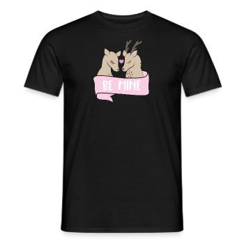 Be mine Rehe - Männer T-Shirt - Schwarz - Vorne - AI Model Male 178 light (178cm)