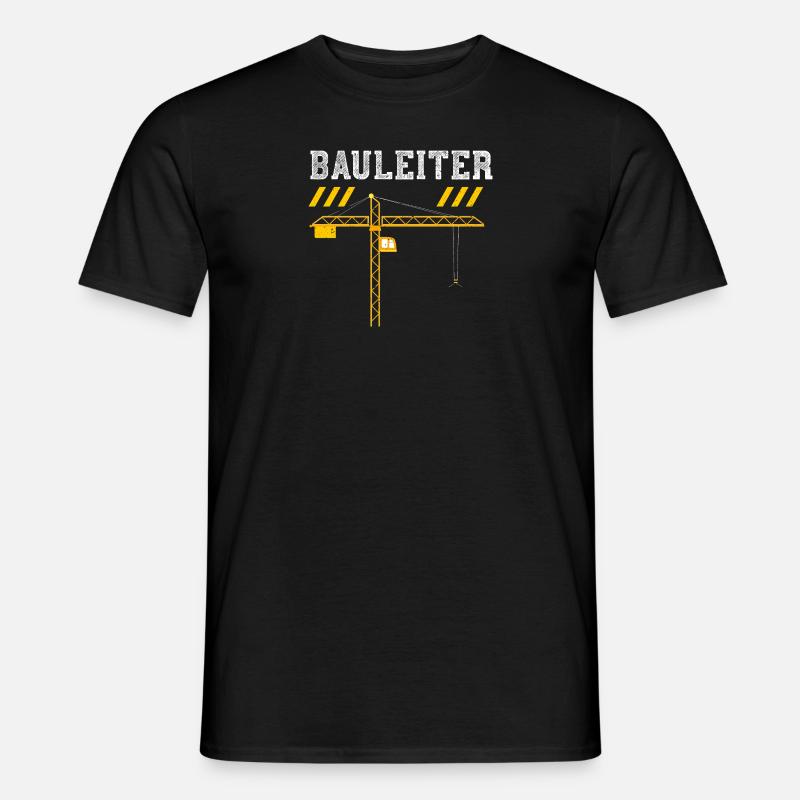 Bauleiter - Construction Worker - Männer T-Shirt - Schwarz