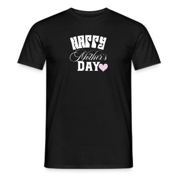 Happy mother's day - Men's T-Shirt - black - Front - AI Model Male 178 light (178cm)