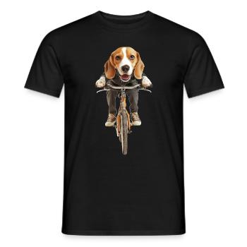 Beagle - Männer T-Shirt - Schwarz - Vorne - AI Model Male 178 light (178cm)