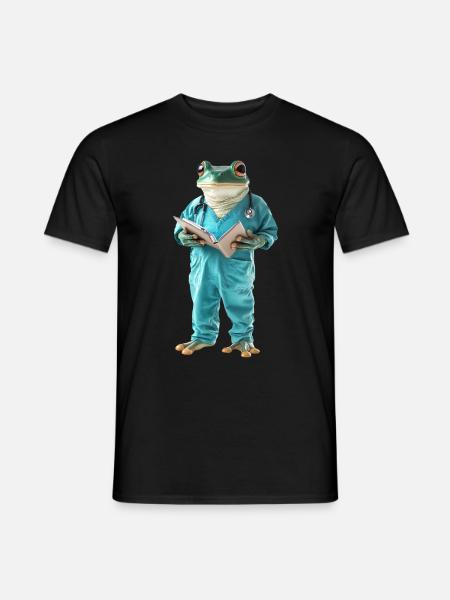 Frosch - Männer T-Shirt - Schwarz