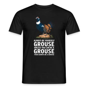 Auerhahn - Männer T-Shirt - Schwarz - Vorne - AI Model Male 178 light (178cm)