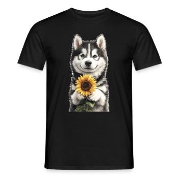 Alaskan Malamute - Männer T-Shirt - Schwarz - Vorne - AI Model Male 178 light (178cm)