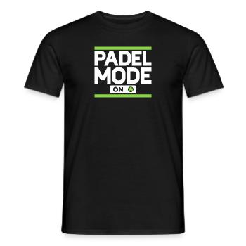 Mode Padel sur Padel Player Padel Tennis - T-shirt homme - noir - Devant - AI Model Male 178 light (178cm)