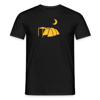 Tent - Men's T-Shirt - black - Front - AI Model Male 178 light (178cm)