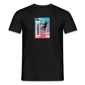 Handball Team Spielerin - Männer T-Shirt - Schwarz - Vorne - AI Model Male 178 light (178cm)