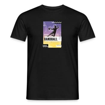 Handball Team Spielerin - Männer T-Shirt - Schwarz - Vorne - AI Model Male 178 light (178cm)