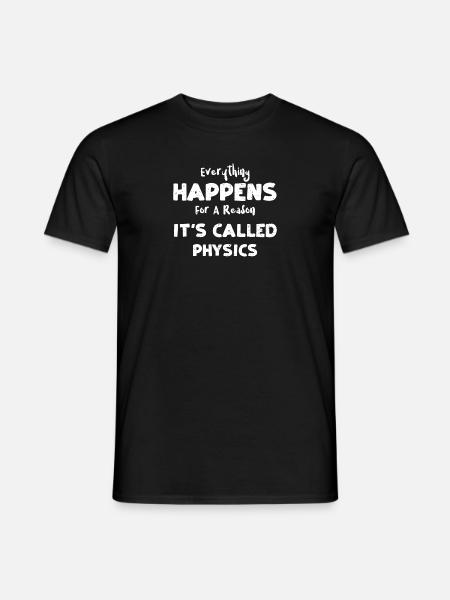 Tout arrive pour une raison... - T-shirt homme - noir