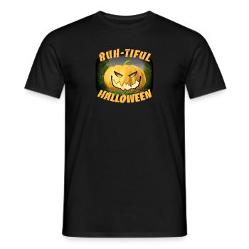 Halloween Kürbis - Männer T-Shirt - Schwarz - Vorne - AI Model Male 178 light (178cm)