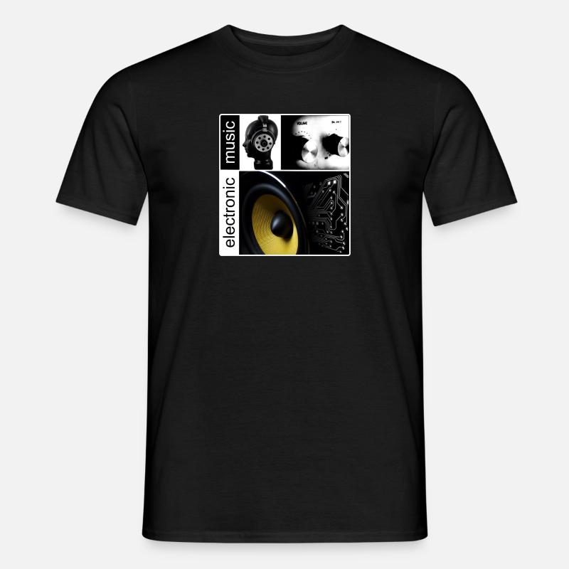 Electronic Music - Geschenk - Männer T-Shirt - Schwarz