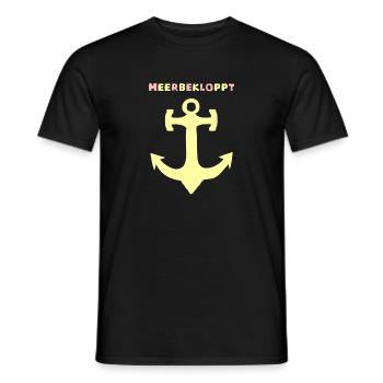Moin Meerbekloppt - Men's T-Shirt - black - Front - AI Model Male 178 light (178cm)
