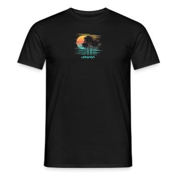 Liban Vacances souvenirs élégantes - T-shirt homme - noir - Devant - AI Model Male 178 light (178cm)