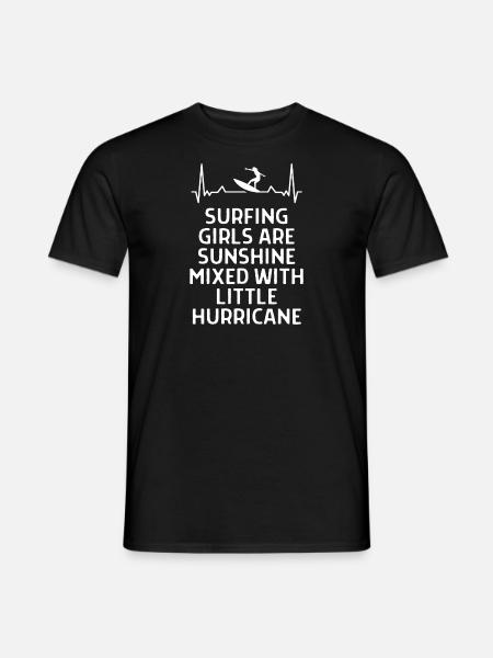 Surfing Surfer Funny Sniffer Gift - Men's T-Shirt - black