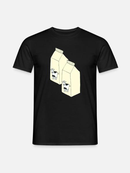 tetrapack milk - Men's T-Shirt - black