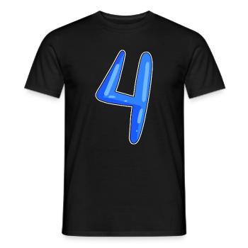 4 - T-shirt homme - noir - Devant - AI Model Male 178 light (178cm)