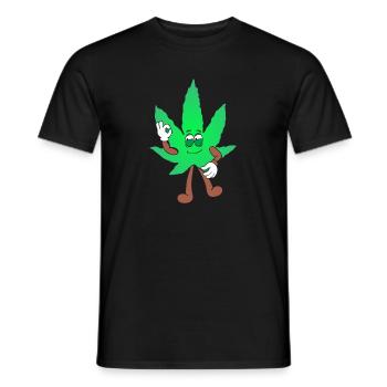 Der Bloom - Weed Cannabis Stoned Hanf Marihuana - Männer T-Shirt - Schwarz - Vorne - AI Model Male 178 light (178cm)