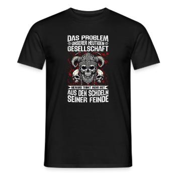 Nordische Mythologie Wikinger Runen Götter - Männer T-Shirt - Schwarz - Vorne - AI Model Male 178 light (178cm)
