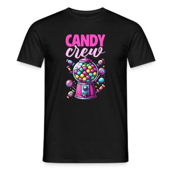 Candy Crew Decoration Candy Lover Sweet Tooth - Men's T-Shirt - black - Front - AI Model Male 178 light (178cm)