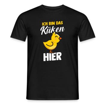 Chickens Farmer Farmer Farm Chicks - Men's T-Shirt - black - Front - AI Model Male 178 light (178cm)
