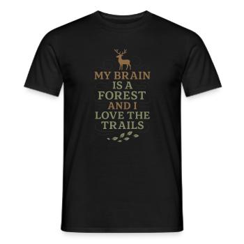Neurodivergent introvert - Men's T-Shirt - black - Front - AI Model Male 178 light (178cm)