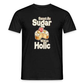 Doux comme le sucre, sauvage comme le clown - T-shirt homme - noir - Devant - AI Model Male 178 light (178cm)