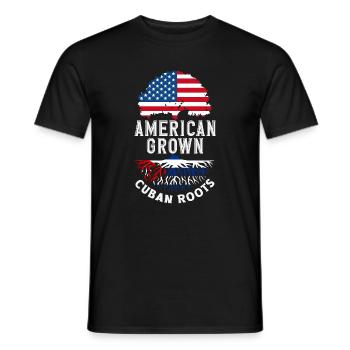 Cuba Pride & Home - Design du drapeau de Cuba - T-shirt homme - noir - Devant - AI Model Male 178 light (178cm)