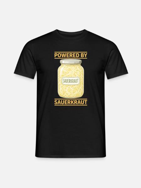 Sauerkraut Gerichte Sauerkohl Geschenke - Männer T-Shirt - Schwarz