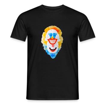 ClownAbstrakt - Men's T-Shirt - black - Front - AI Model Male 178 light (178cm)