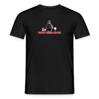 Die Winterrunde Golf - Männer T-Shirt - Schwarz - Vorne - AI Model Male 178 light (178cm)