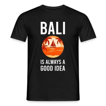 Bali - Männer T-Shirt - Schwarz - Vorne - AI Model Male 178 light (178cm)